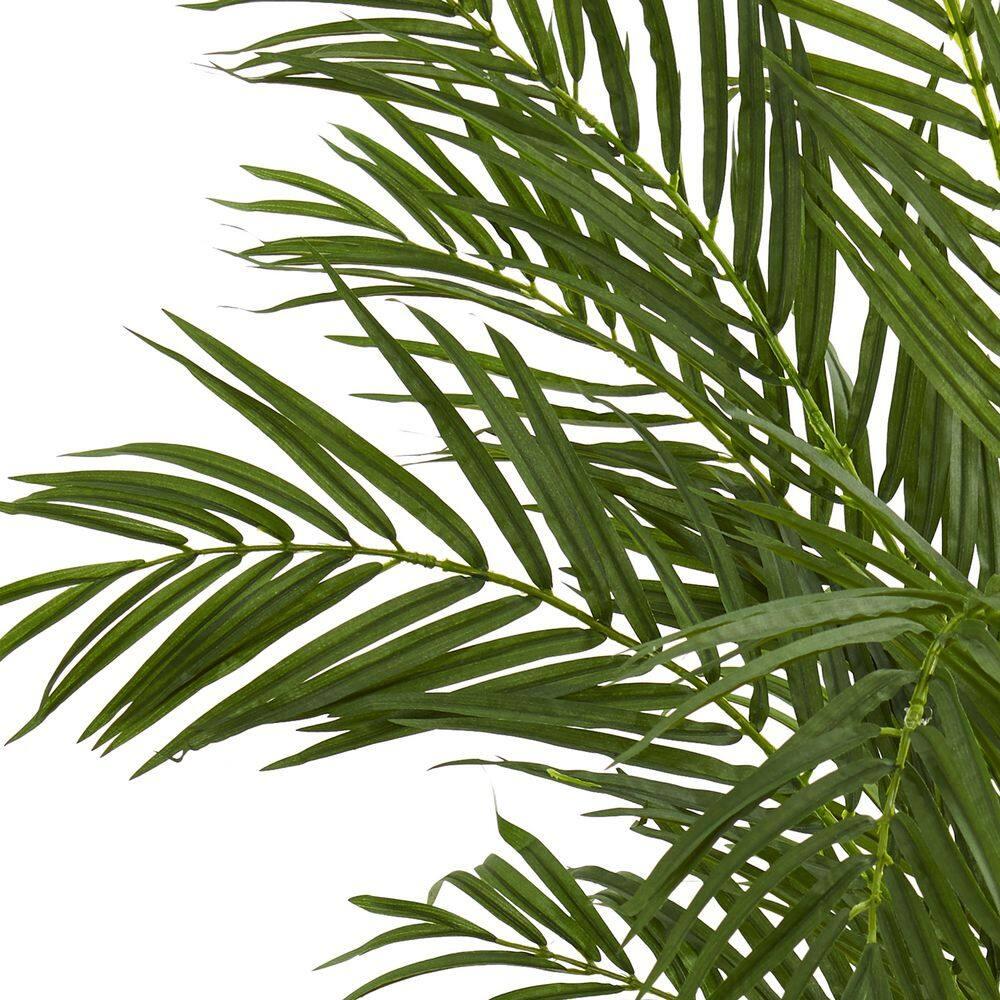 4ft Artificial Areca Palm Tree in Pot - Nearly Natural: Indoor Botanical Decor, Unlit Green Faux Plant