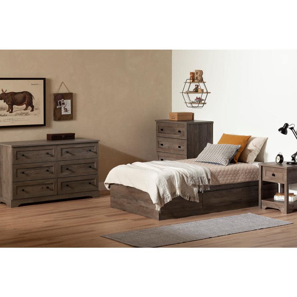 Hazen Twin 3 Drawer Mate's & Captain's Bed by South Side Living