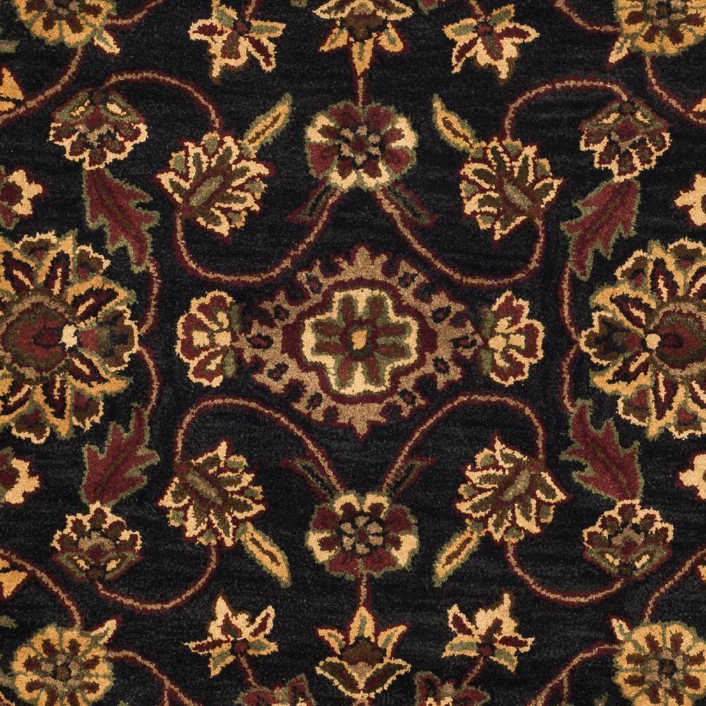 Golden Jaipur GJ250 Hand Tufted Area Rug - Black/Gold - 6' Round - Safavieh.