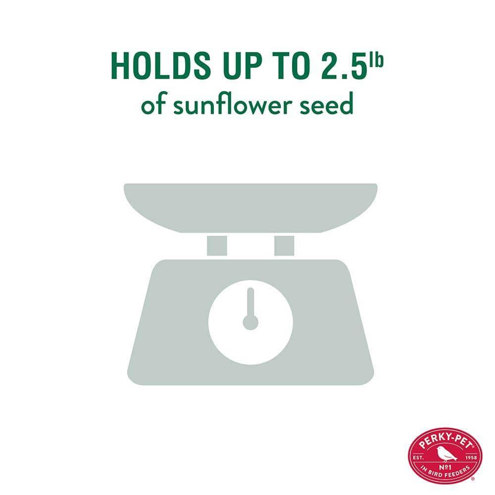 Perky-Pet Red Cardinal Wild Bird Feeder - 2.5 lb Capacity