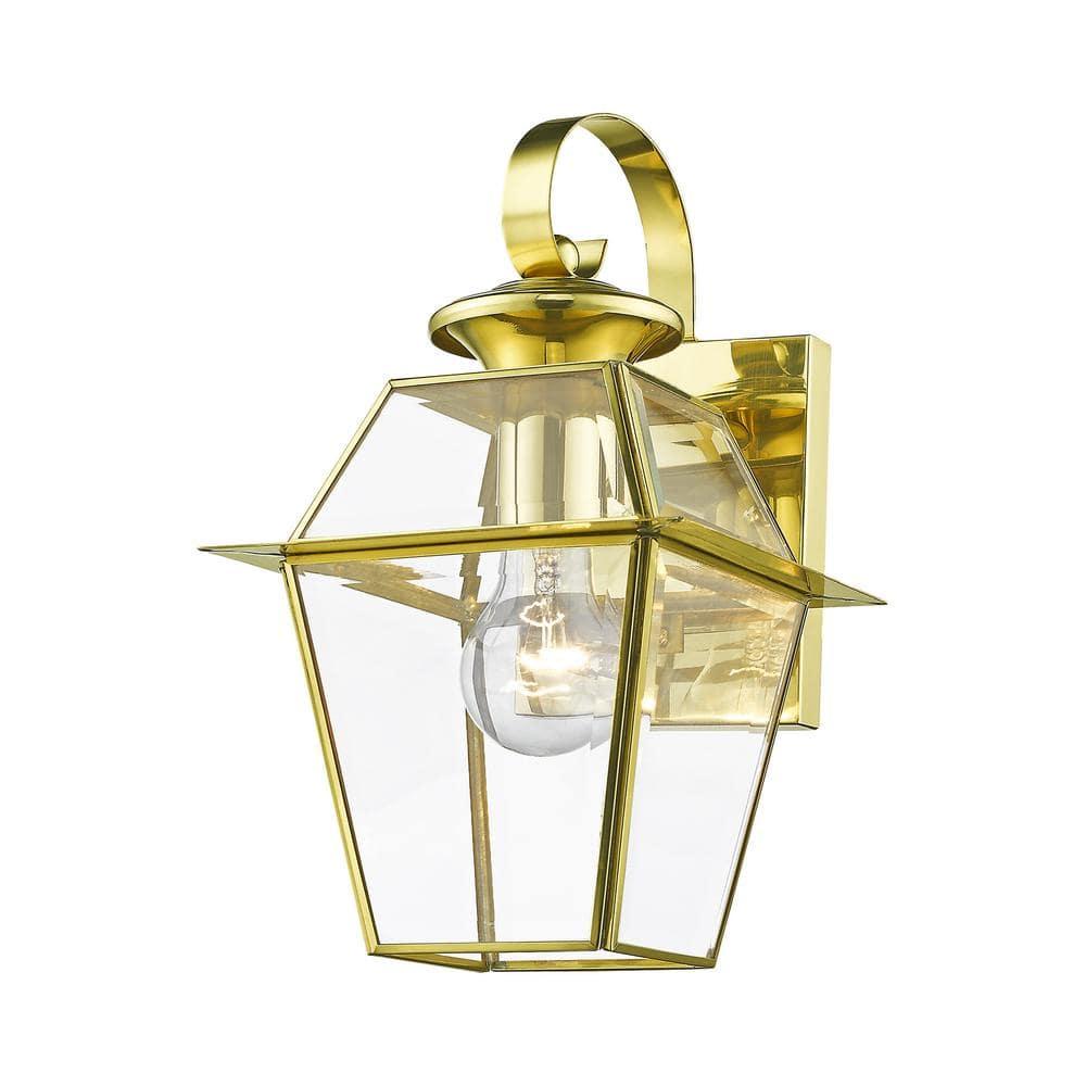 Livex Lighting Westover 1 - Light Wall Light in  Polished Brass