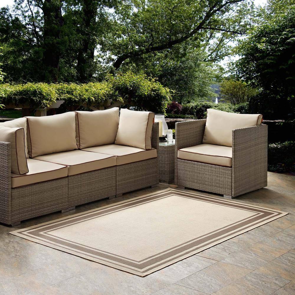 Rim Geometric Indoor / Outdoor Rug