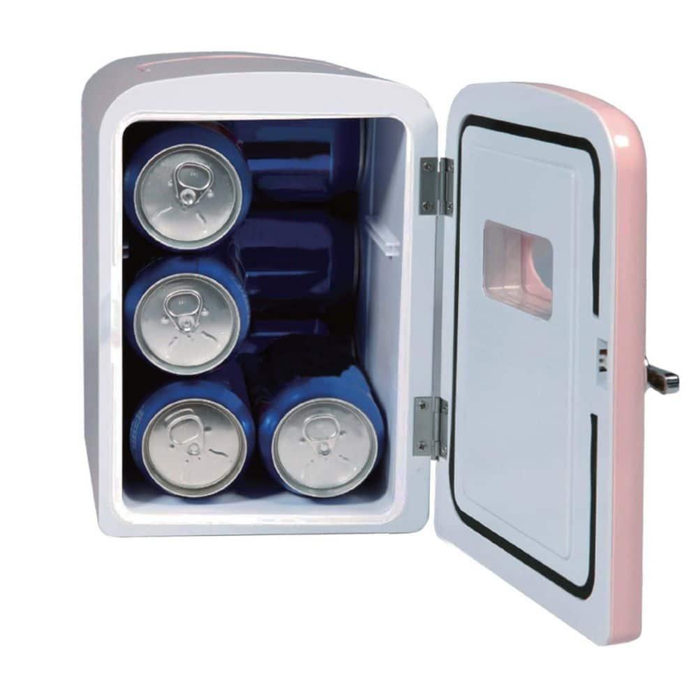Frigidaire Retro Mini Fridge Cooler, Holds Up to 9 Cans, Portable Fridge for Car, Office, Bedroom, Dorm Room
