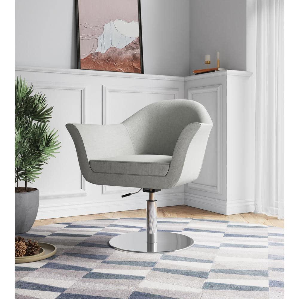 Orren Ellis Hillian Upholstered Swivel Armchair (Set of 2)