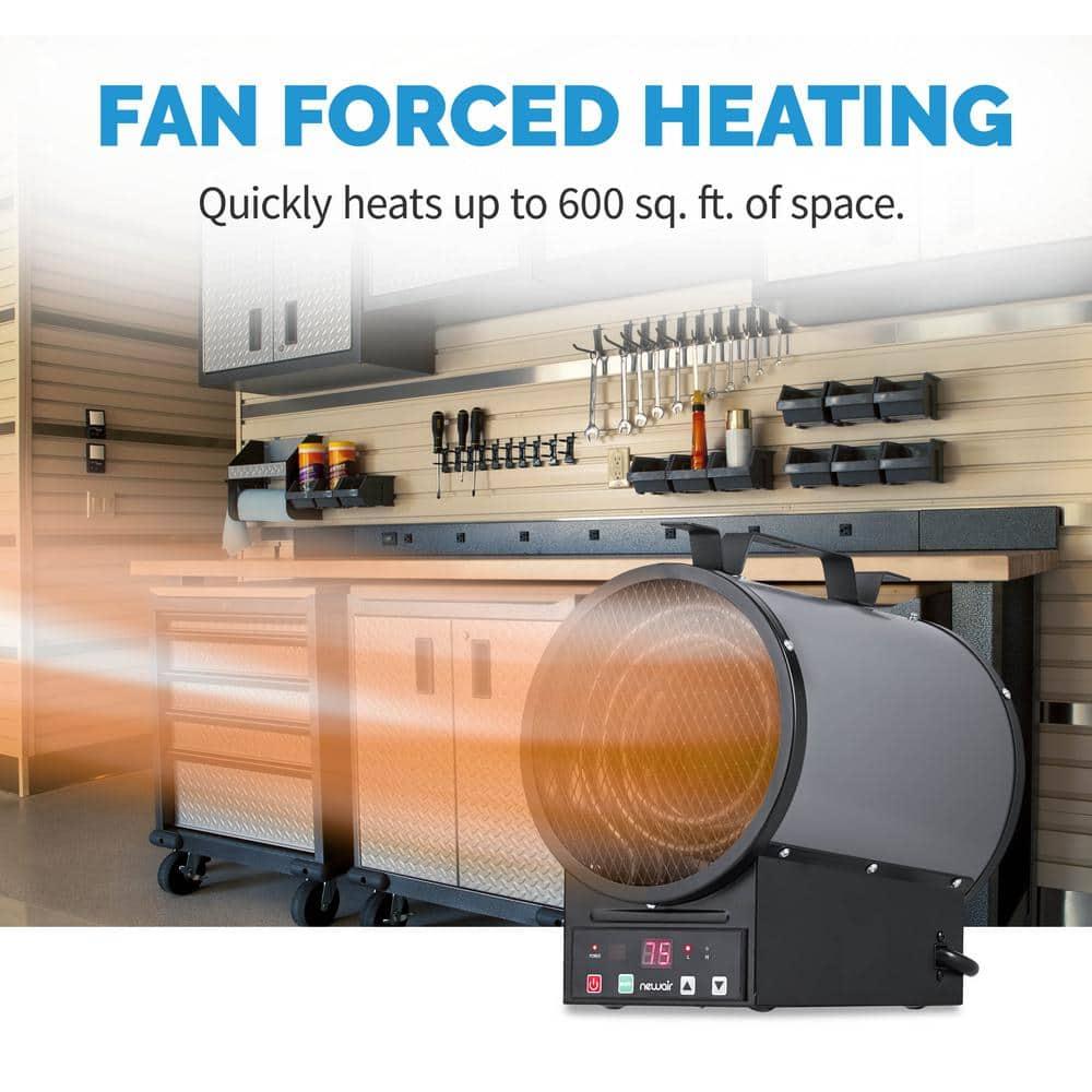 Newair Newair Freestanding or Ceiling/Wall Mounted 4800W Electric Garage Heater 240v, 500 sq. ft. with Remote Control
