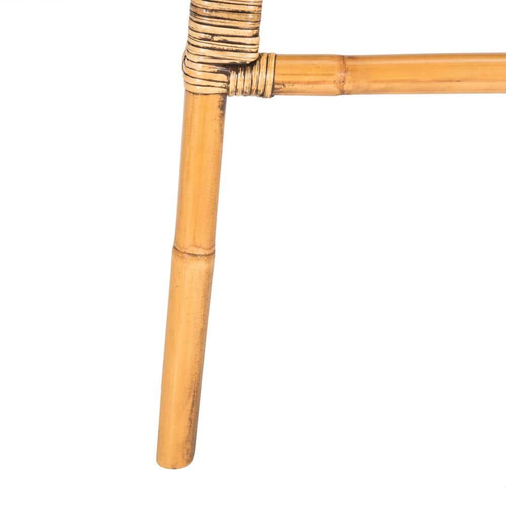 Leda Rattan Bar Stool - WIK6511 - Brown - Safavieh