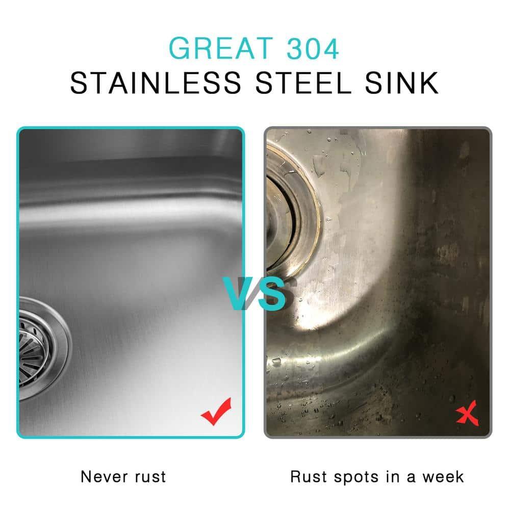 JASSFERRY Undermount Kitchen Sink Single Bowl 32 Inch, 32", 16-gauge Stainless Steel