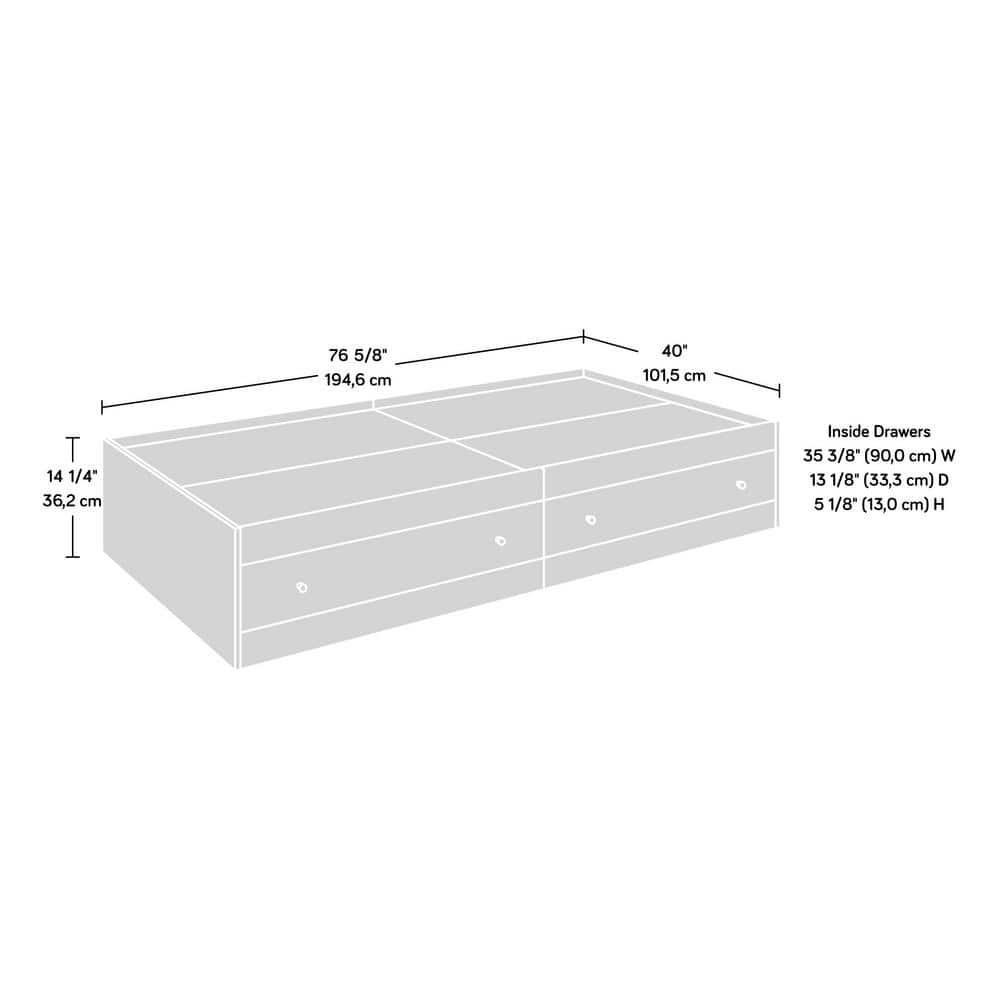 Sauder Cottage Road Mates Twin Bed, White Finish