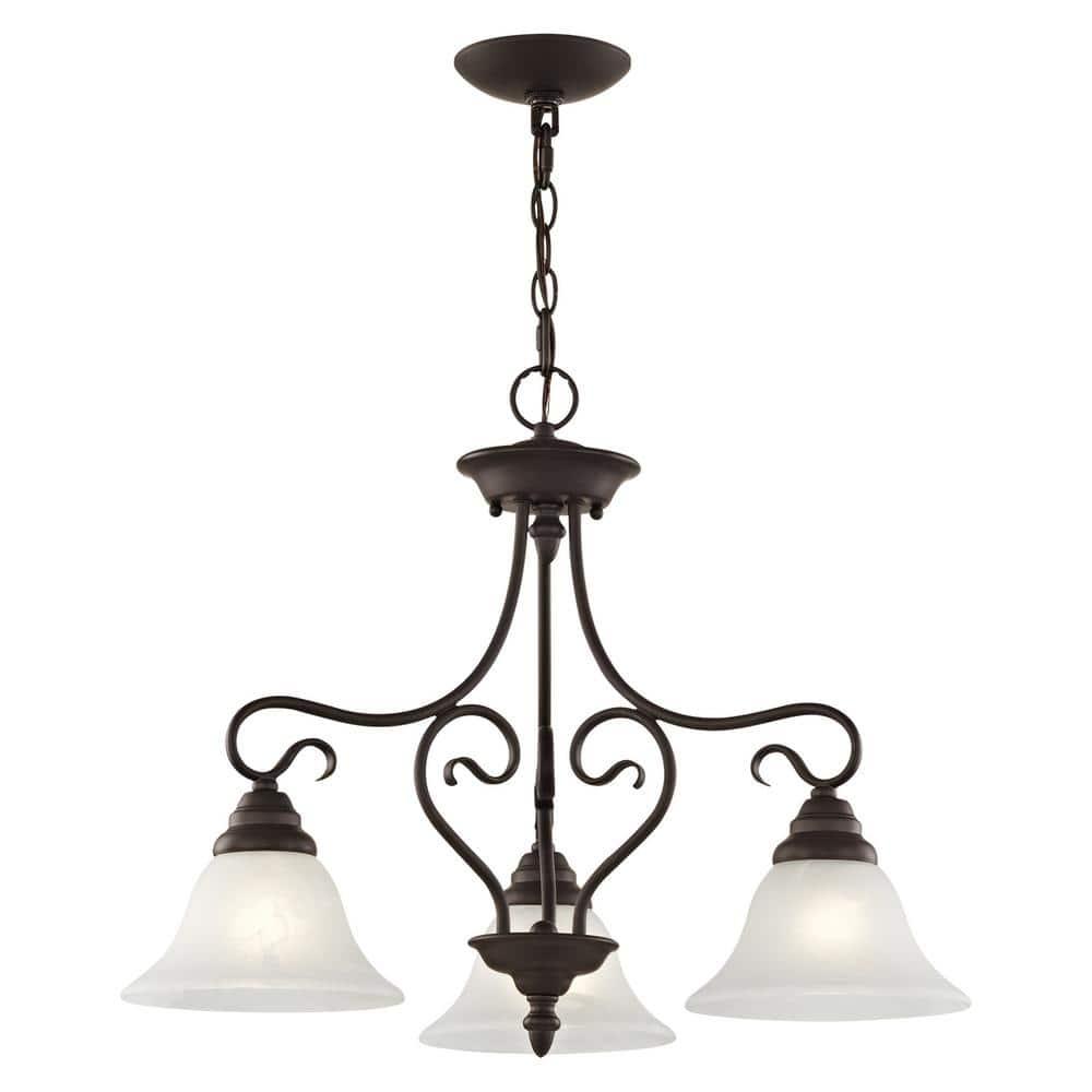Livex Lighting Coronado 3 - Light Chandelier in  Bronze