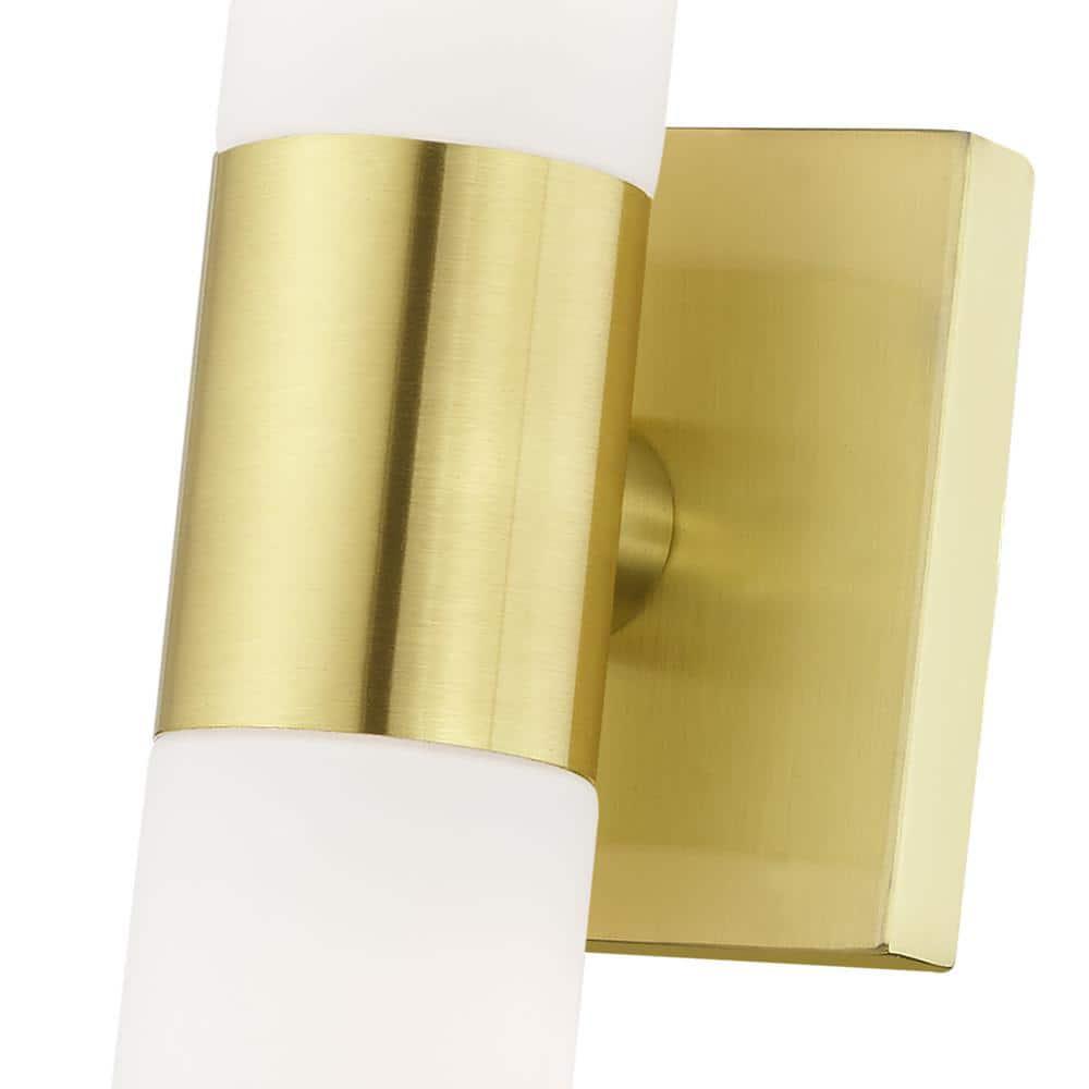 Livex Lighting Aero 2 - Light Vanity in  Satin Brass