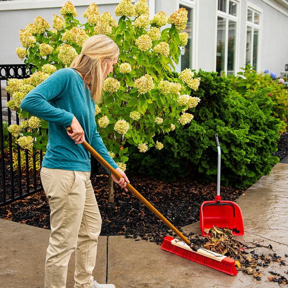 Laitner Brush Company 12" Jumbo Lobby Dustpan with Long Handle