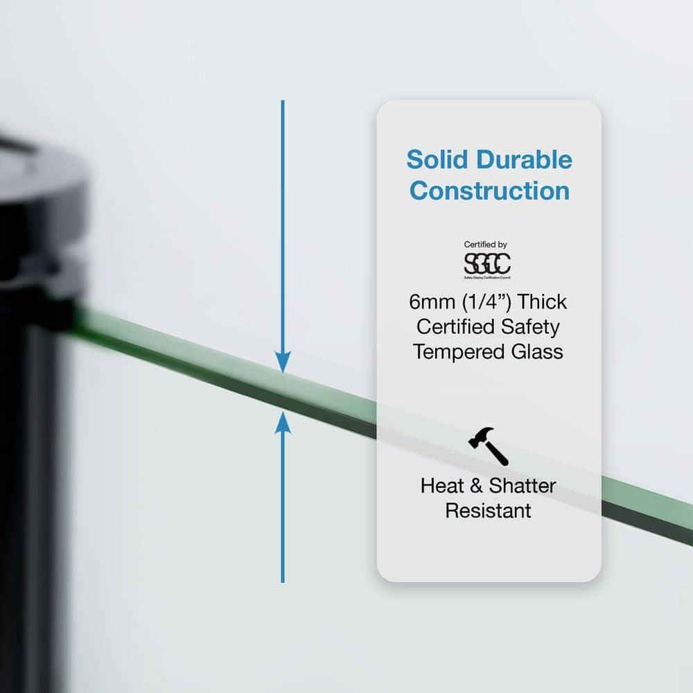 OVE Decors Breeze 40 in. Round Shower Kit w/ Clear, Base, Wall