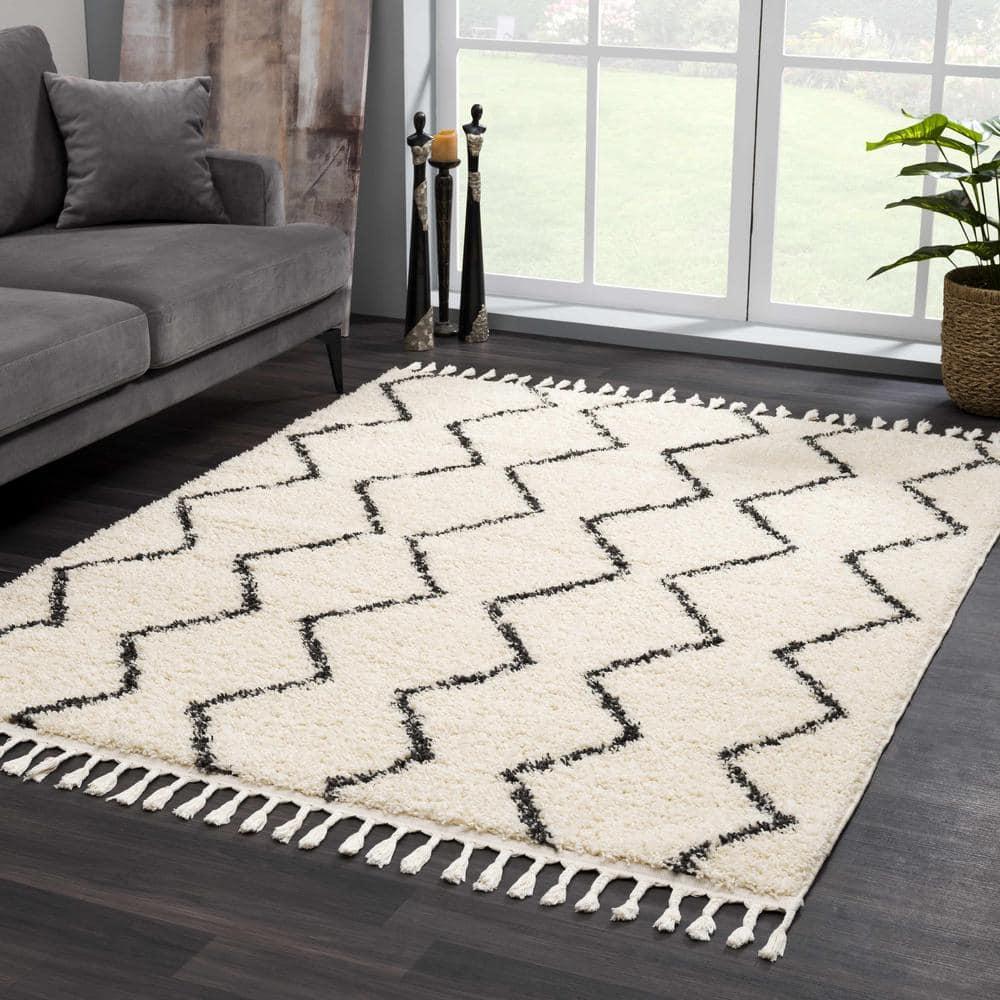 Hauteloom Rectangle Area Rug   Charcoal
