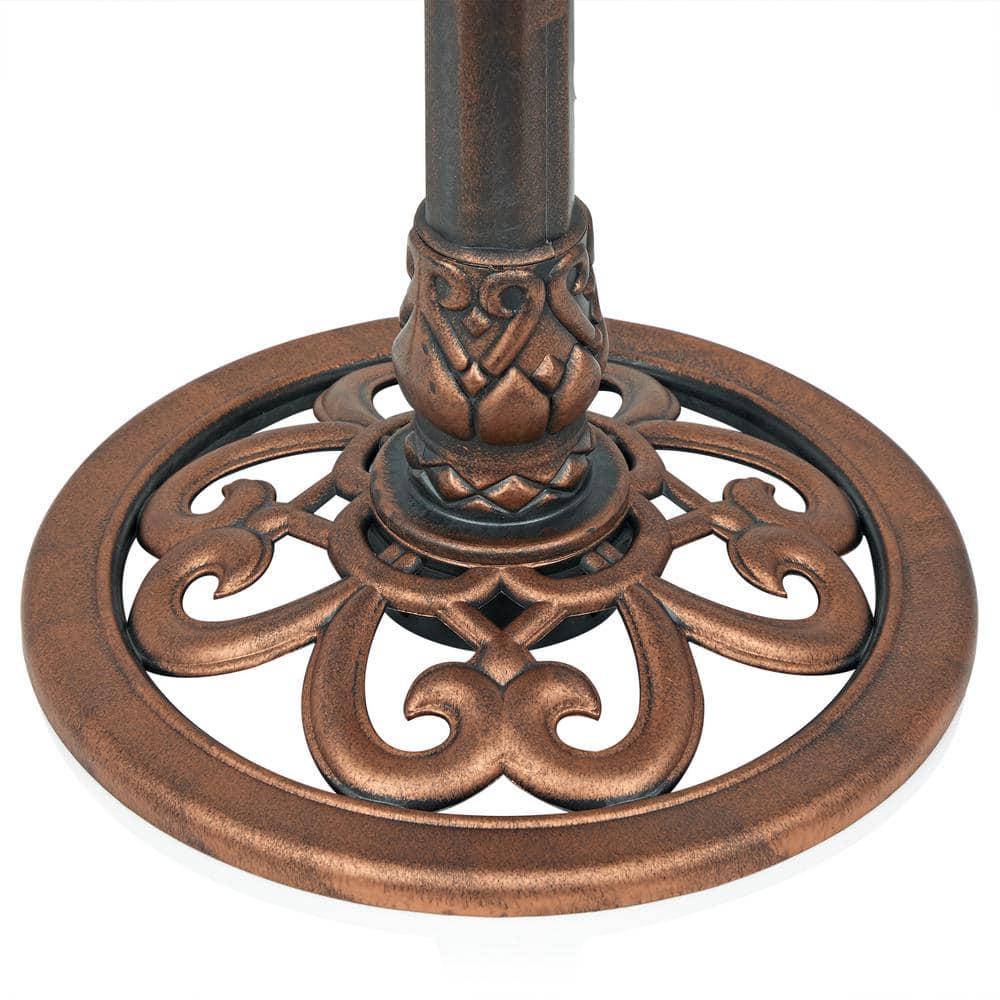 Alpine Pedestal Birdbath with Scrollwork Base and Stakes & Reviews | Wayfair