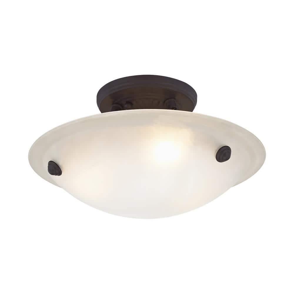 Livex Lighting Oasis Ceiling Mount in Bronze