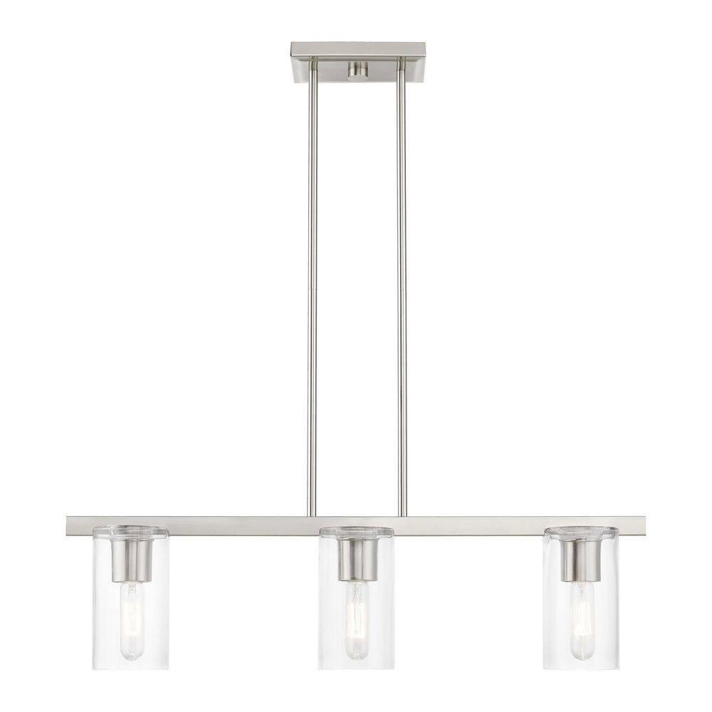 Livex Lighting Clarion 3 - Light Chandelier in  Brushed Nickel