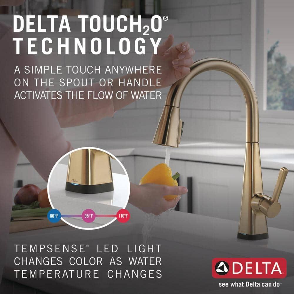Lenta Pull Down Sprayer Touch Kitchen Sink Faucet, Touch Control Kitchen Faucet