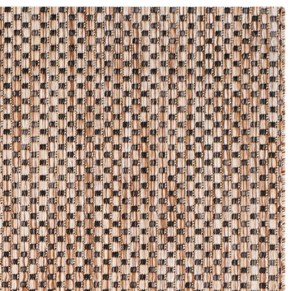 Courtyard CY8521 Power Loomed Indoor/Outdoor Accent Rug - Natural/Black - 2'7"x5' - Safavieh.
