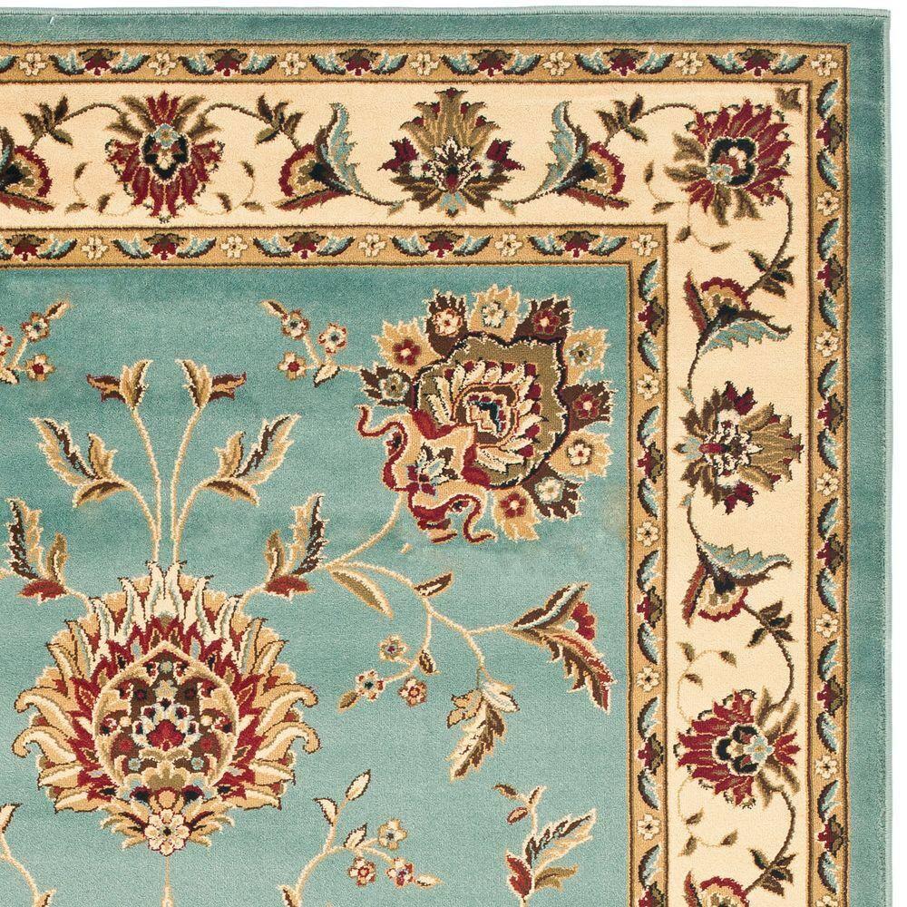 Lyndhurst LNH555 Power Loomed Area Rug - Blue/Ivory - 5'3"x7'6" - Safavieh