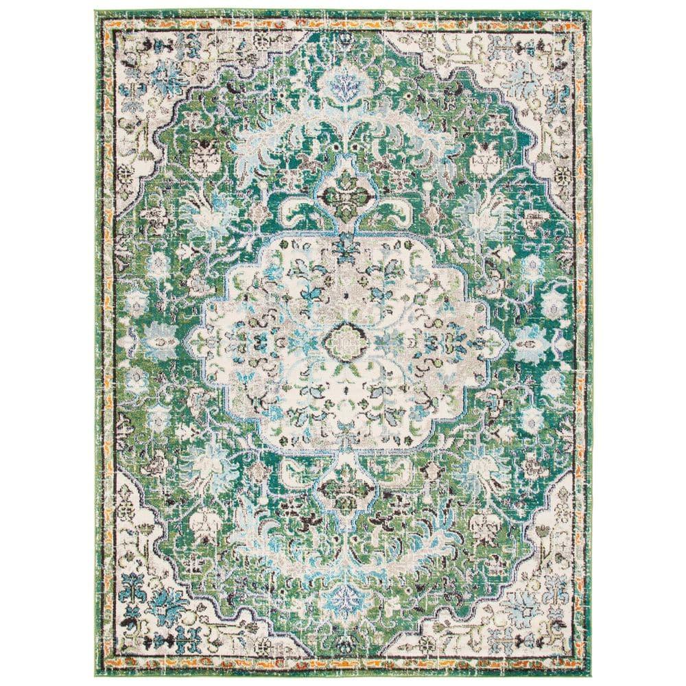 Madison MAD447 Power Loomed Indoor Area Rug - Green/Turquoise - 10'x14' - Safavieh