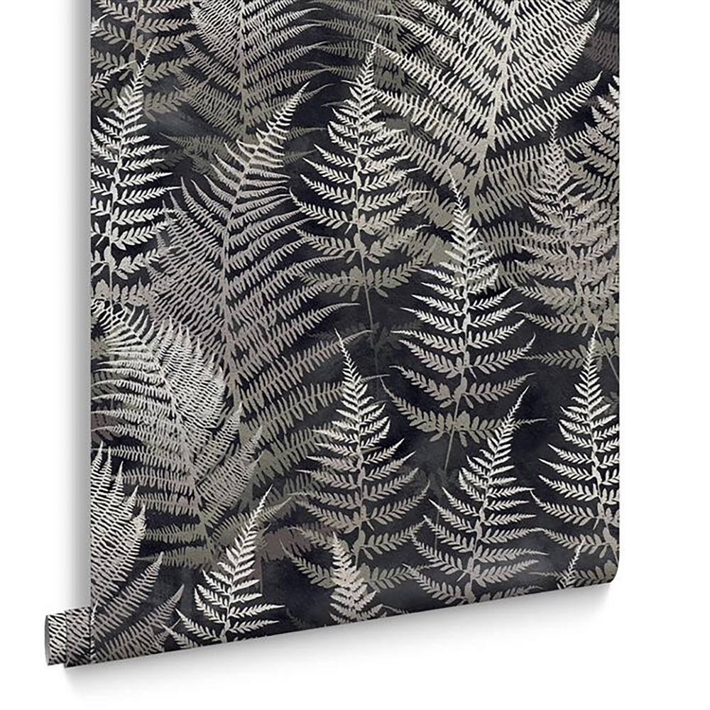 Clarissa Hulse Woodland Fern Charcoal Removable Wallpaper