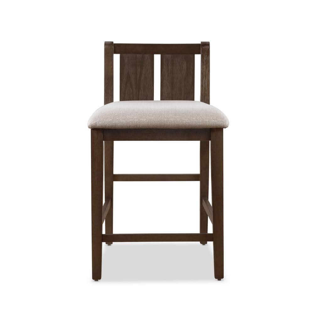 Furniture of America Tate 3-Piece Solid Wood Counter Height Dining Table Set, Dark Cherry