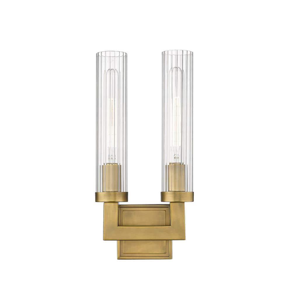 Z-Lite Beau 2 - Light Wall Light in  Rubbed Brass