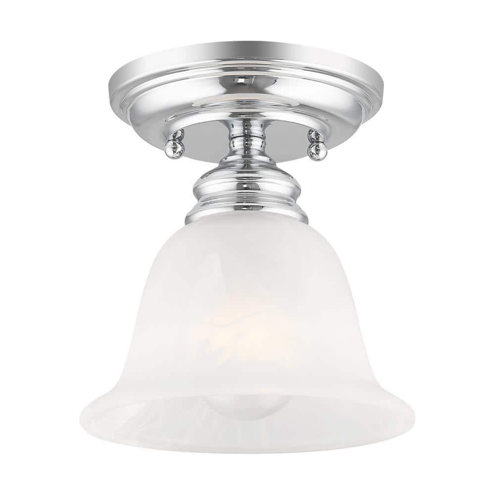 Livex Lighting Essex 1 - Light Flush Mount in  Polished Chrome