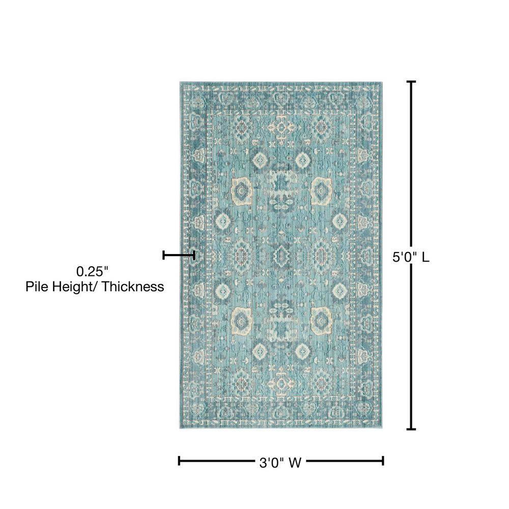 Valencia VAL110 Power Loomed Indoor Accent Rug - Alpine/Multi - 3'x5' - Safavieh.