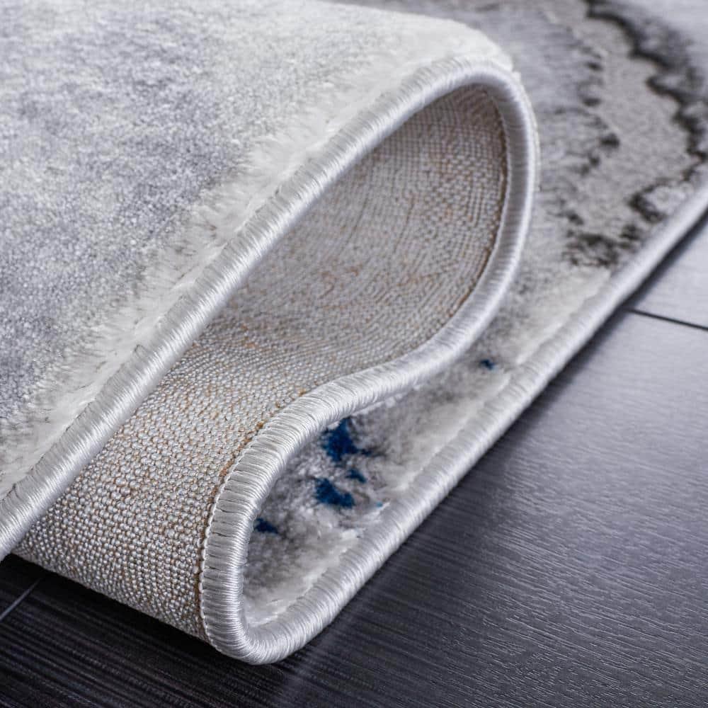 Swindle Abstract Gray/Blue Area Rug