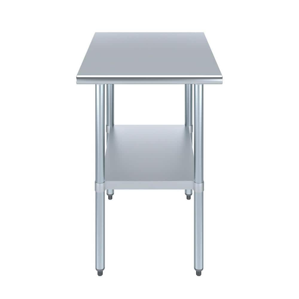 Amgood 30 in. x 24 in. Stainless Steel Table
