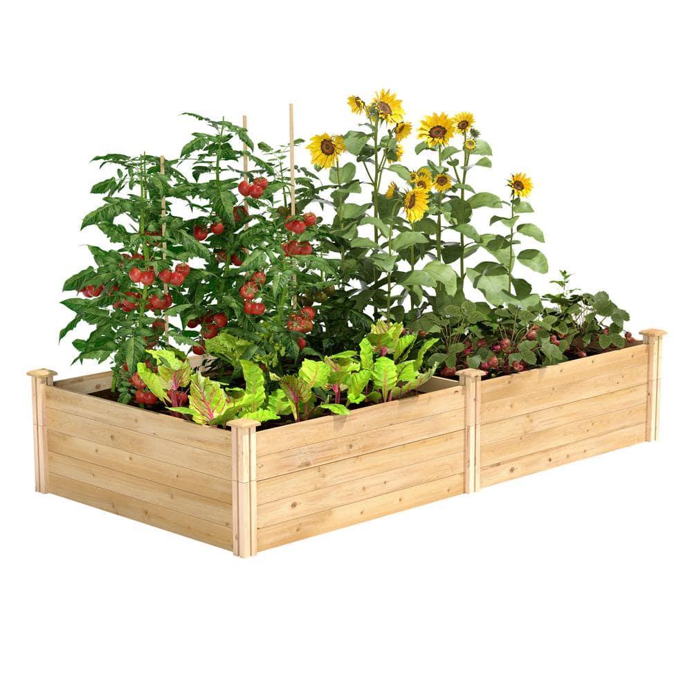 Greenes Fence 48" x 96" x 17.5" Cedar Raised Garden Bed