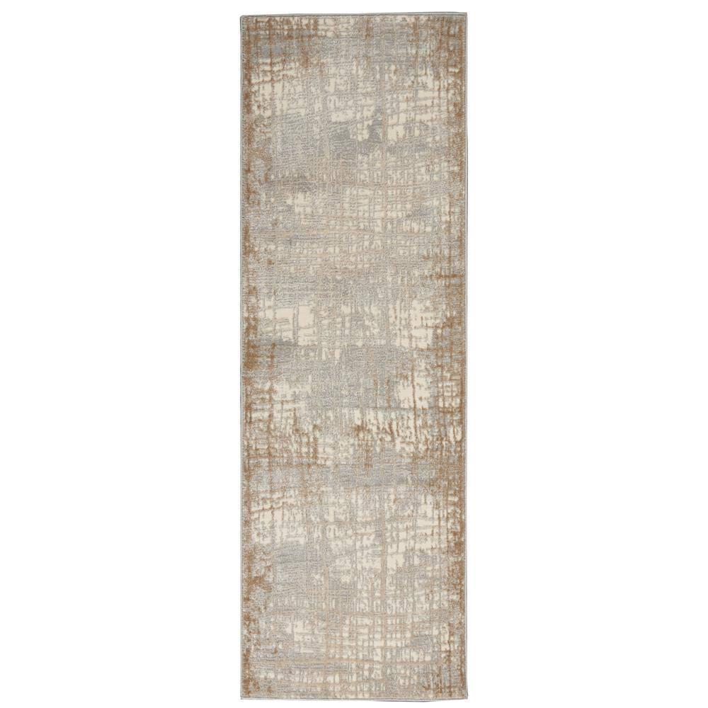 Abstract Taupe Area Rug