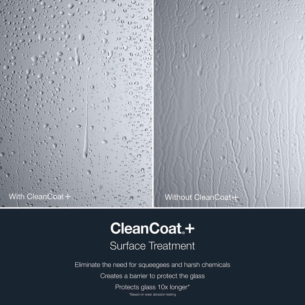 Echelon Sliding Shower Door, 71-3/4 In. H X 55-3/4 - 59-3/4 In. W, With 5/16 In. Thick Crystal Clear Glass