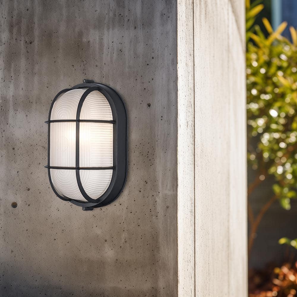 Trans Globe Lighting 41015 6.5" Width 1 Light Flush Mount Bulkhead Outdoor Wall Sconce -
