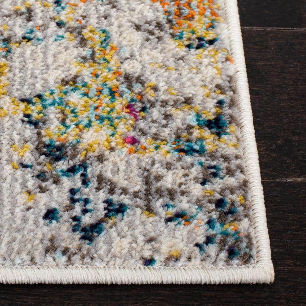 Madison MAD453 Power Loomed Indoor Area Rug - Grey/Gold - 9'x12' - Safavieh