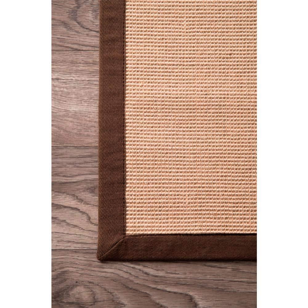 nuLOOM Laurel Machine Woven Jute Area Rug, 6' x 9', Brown