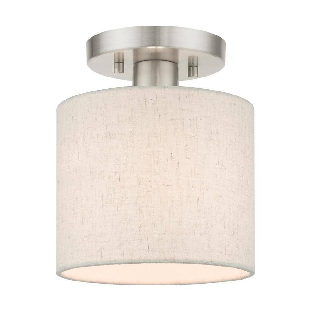 Darian Fabric Semi Flush Mount