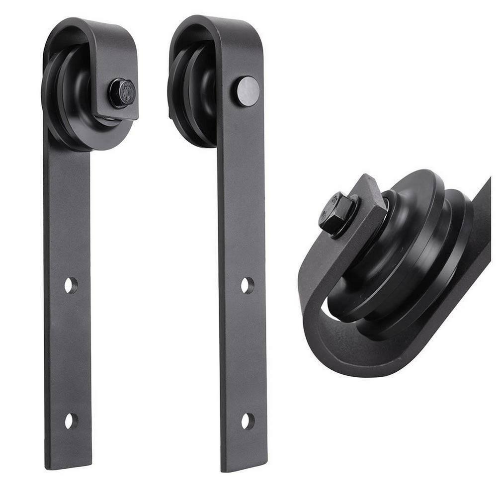 SARTODOORS Quadro Paneled Barn Door with Installation Hardware Kit