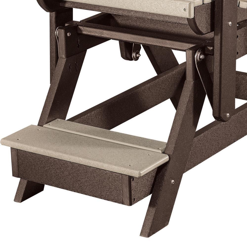OS Home and Office Furniture Outdoor Gliding Plastic Bench