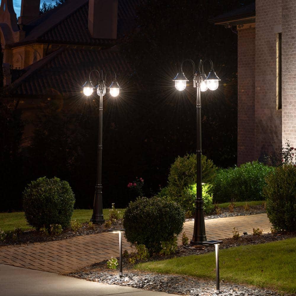Orion Triple Head Lamp Post - Black