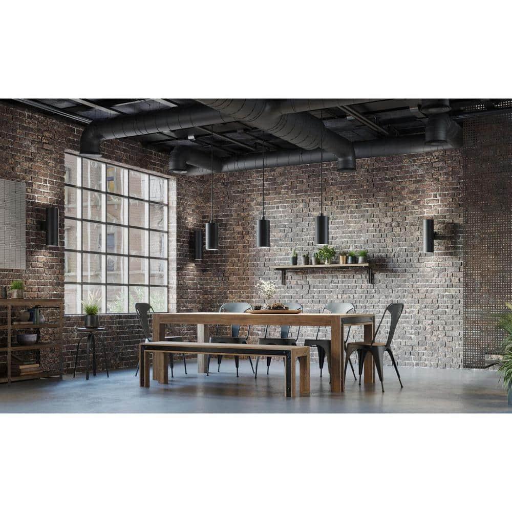 Progress Lighting, Cylinders Collection, 2-Light Wall Light, Antique Bronze, Porcelain Shade