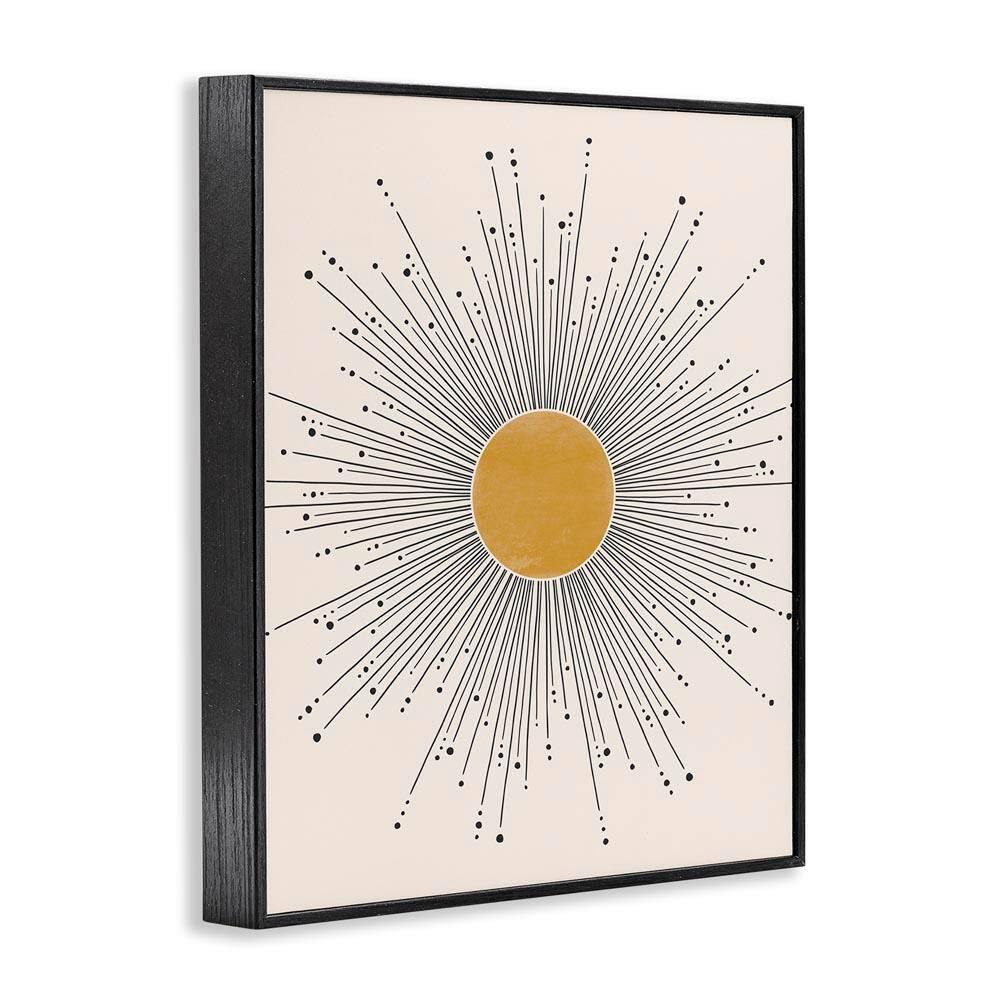 Stupell Industries " Art Deco Summer Sun Geometric Line Bursts " by JJ Design House LLC