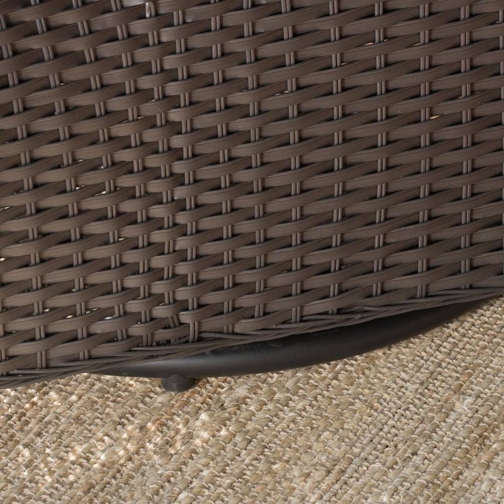 Amaya Set of 2 Wicker Swivel Rocking Chair: Patio Furniture, UV & Weather-Resistant - Christopher Knight Home