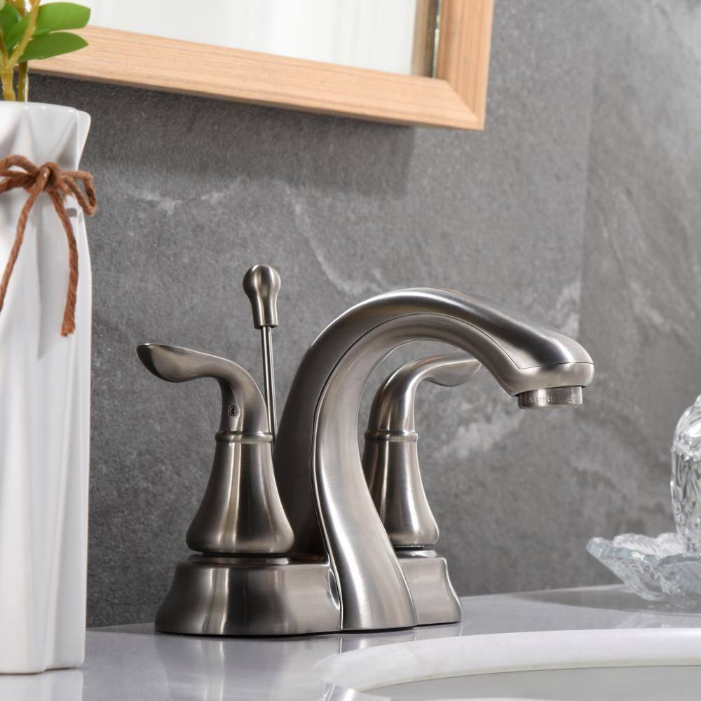 Kree Arc Collection Centerset Bathroom Faucet with Drain Assembly