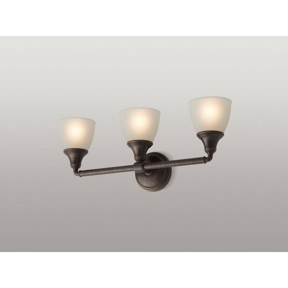 Devonshire 3 Light Indoor Bathroom Vanity Light Fixture, Position Facing Up or Down, UL Listed
