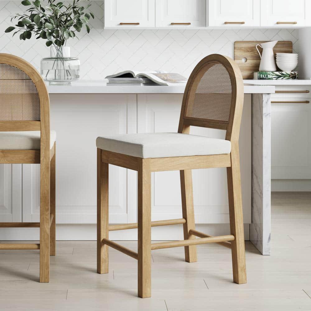 Nathan James Boucle Counter Stool & Reviews | Wayfair