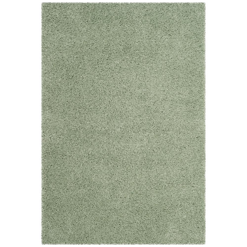 Laguna Shag SGL303 Power Loomed Accent Rug - Light Sage - 3'x5' - Safavieh.