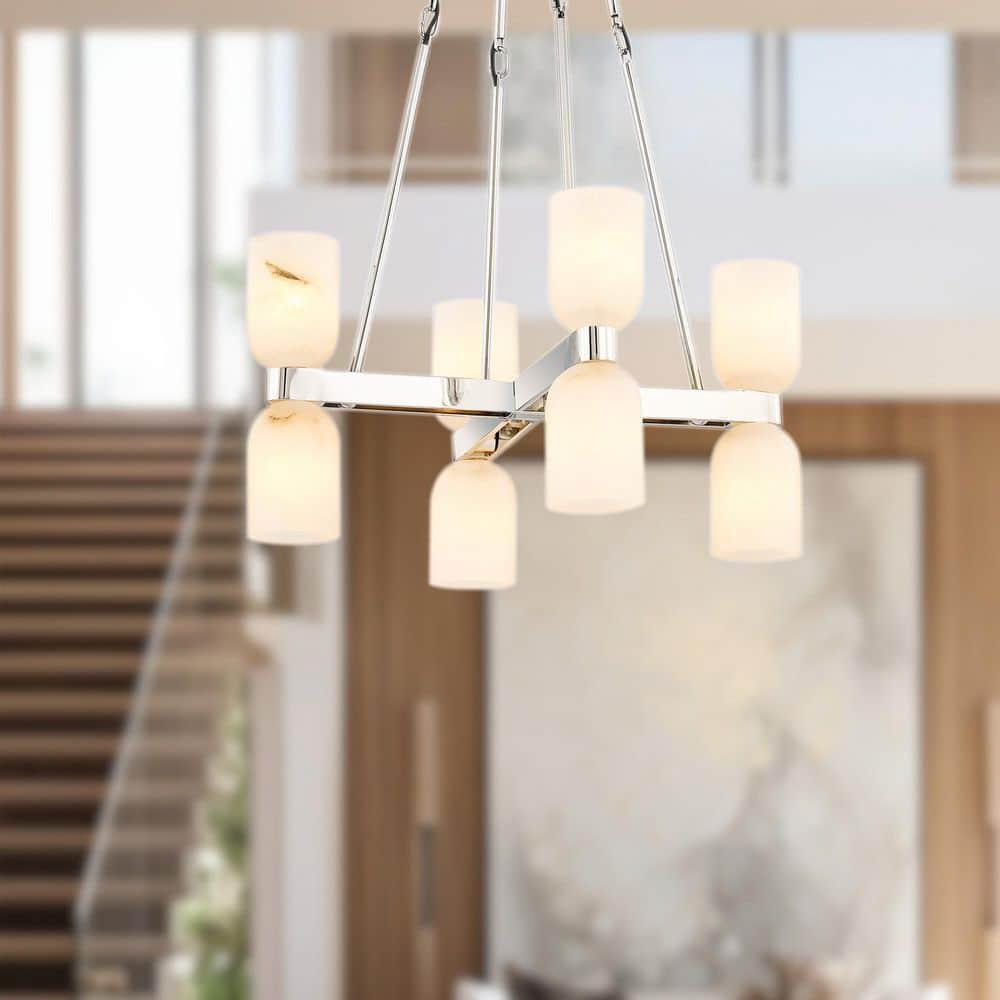 Lucian 8 - Light Modern Linear Chandelier