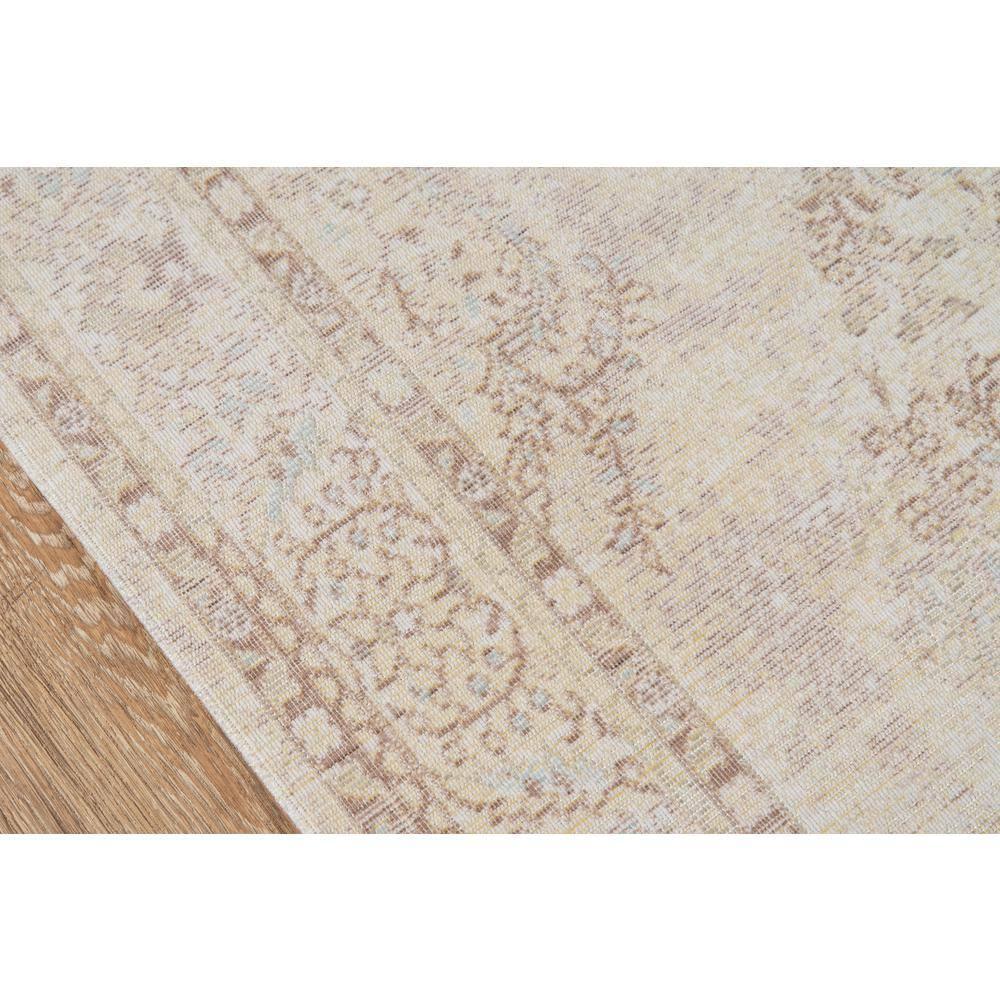 4'x6' Medallion Loomed Area Rug Ivory - Momeni: Modern Indoor Low Pile Rectangle, Polyester, Spot Clean Recommended